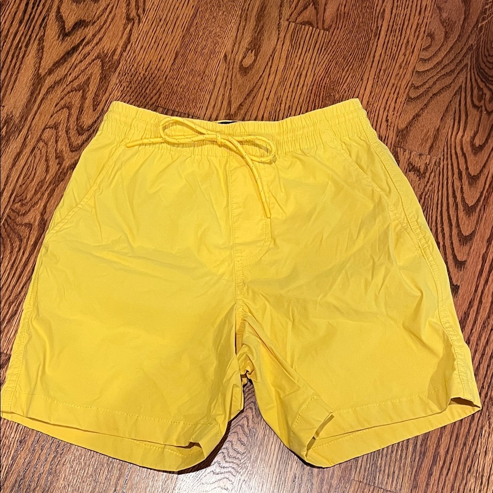 J. Crew Men's Yellow Swim Trunks